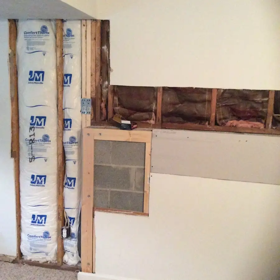 Wall insulation replacement during Odor Removal & Deodorization in Lake Monticello